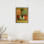 Poster Icône représentant l'entrée du Christ à Jérusalem (Cuisine)