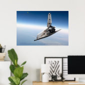 Poster Icône spatiale soviétique : rentrée de Buran (Bureau à domicile)