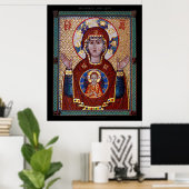 Poster Icône Theotokos "du signe" (Bureau à domicile)