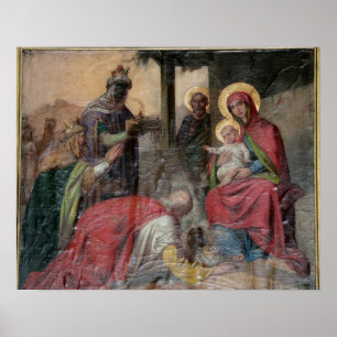 Poster Icônerie orthodoxe serbe à l'église de Valjevo. -