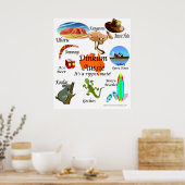 Poster icônes australiennes, (Cuisine)