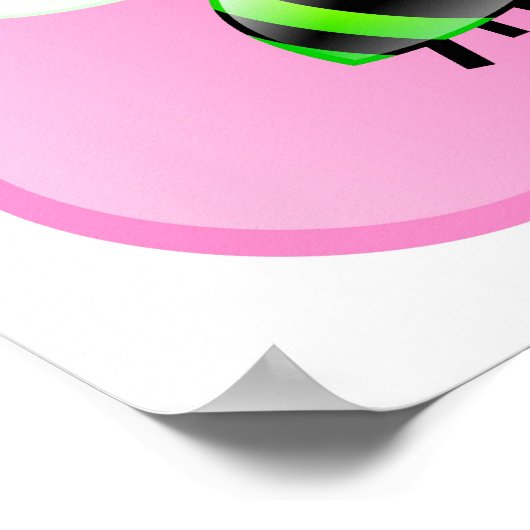 Poster Icônes d'abeilles (Coin)