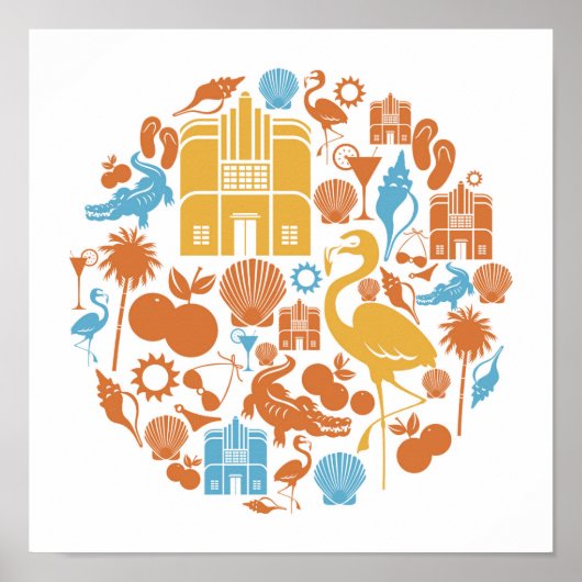 Poster Icônes de Floride (Devant)