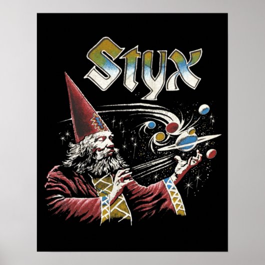 Poster Icônes les années 70 hommage de bande STYX (Devant)