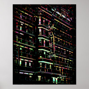 Poster Iconic Hotel Chelsea New York