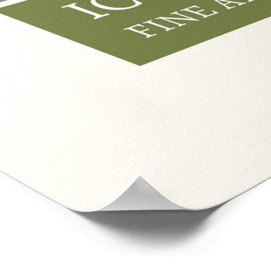 Poster Iconographie - Beaux Arts (Coin)