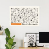 Poster Iconographie - Physique (Bureau à domicile)
