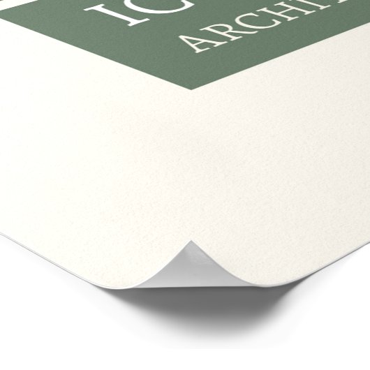 Poster Iconographie - Scènes d'architecture (Coin)