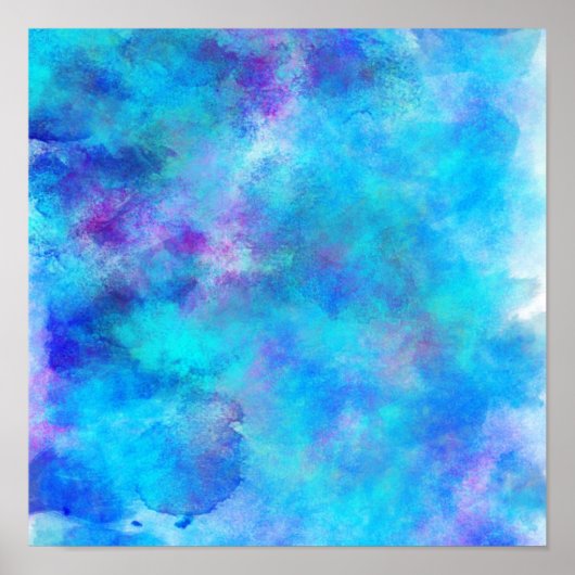 Poster Icy blue Abstract (Devant)