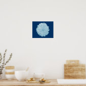 Poster Icy Blue Marigold (Cuisine)