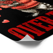 Poster I'd Ck You Over Trash Funny Raccoon Retro Valentin (Coin)