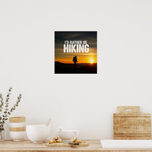 Poster Id Plutôt Randonnée (Cuisine)