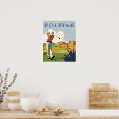 Poster I'd rather be golfing (Cuisine)