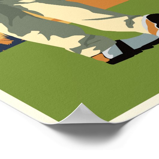 Poster I'd rather be golfing (Coin)