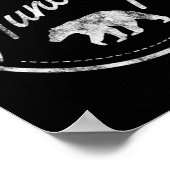 Poster I'd Rather Be Hunting Bear Retro Faded (Coin)