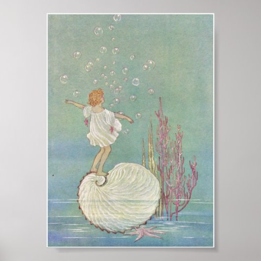 Poster Ida Rentoul Print - Coquillage (Devant)