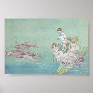 Poster Ida Rentoul Print - Poissons