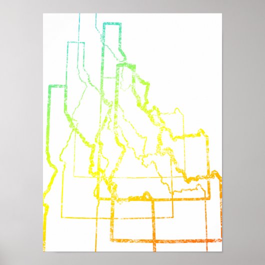 Poster idaho chill flou (Devant)