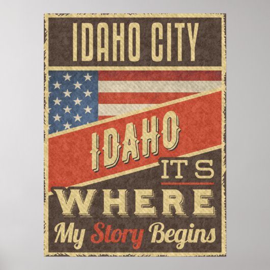 Poster Idaho City Idaho (Devant)