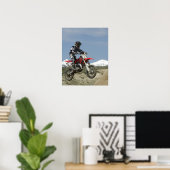Poster Idaho, course de motocross, course de moto (Bureau à domicile)