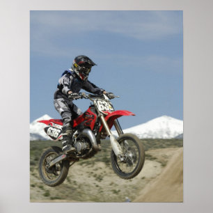 Poster Idaho, course de motocross, course de moto
