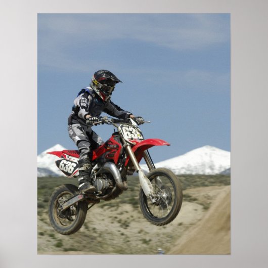 Poster Idaho, course de motocross, course de moto (Devant)