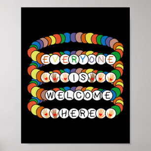 Poster Idaho Enseignant Tout Le Monde Est Bienvenue Ici A