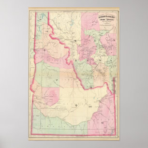 Poster Idaho, Montana ouest