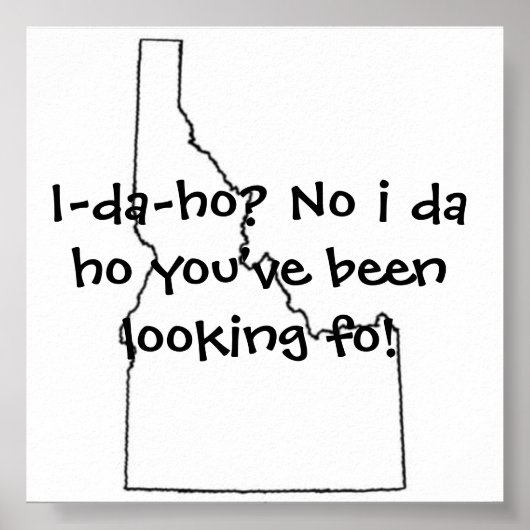 Poster Idaho que vous avez cherché (Devant)