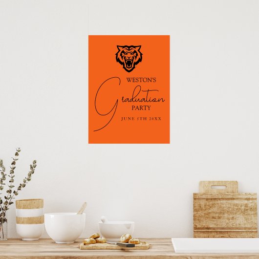 Poster Idaho State University Bengals Spirit Design (Cuisine)