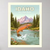 Poster Idaho vintage (Devant)