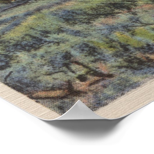 Poster Idaho - Vue des hommes à cheval sur Teton Mts. (Coin)