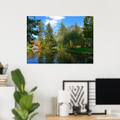 Poster Idéal de l'étang d'automne (Bureau à domicile)