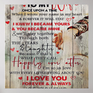 Poster Ideal Decoration To My Wife Letter To My Wife