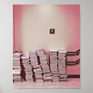 Poster Idée cadeau de jour de la bibliothèque scolaire in