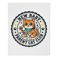 Idée cadeau nouvelle maman chat - Nouveau bébé P