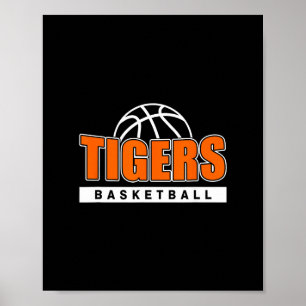 Poster Idée cadeau sport mascotte de l'équipe Tigers Sket