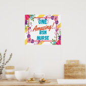 Poster Idée de cadeau d'appréciation d'infirmière BSN (Cuisine)