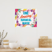 Poster Idée de cadeau d'appréciation d'infirmière chirurg (Cuisine)
