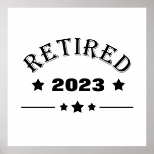Poster Idée de cadeau de retraite personnalisé