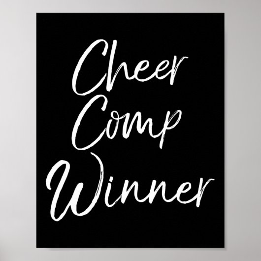 Poster Idée de cadeau d'équipe de compétition de cheerlea (Devant)