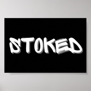 Poster Idée de cadeau inspirant STOKED