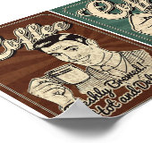 Poster Idée de mise en page d'affiche publicitaire de caf (Coin)