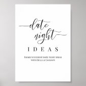 Poster Idée de signe de soirée de mariage personnalisée (Devant)