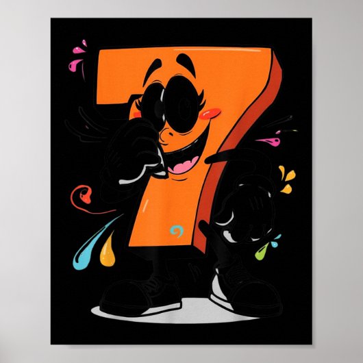 Poster Idée de tenue Halloween Sick Seven 67 Meme Brainro (Devant)