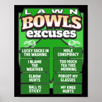 Idée d'excuses drôles de boules de pelouse pour ho