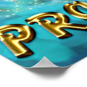 Poster Idée Prom - Faux Promposal Gold Twinkle Lights (Coin)