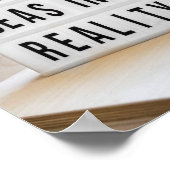 Poster Idées Dans La Réalité Motivation (Coin)