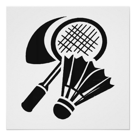Poster Idées de cadeaux de badminton (Devant)