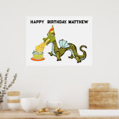 Poster idées de fête d'anniversaire (Cuisine)